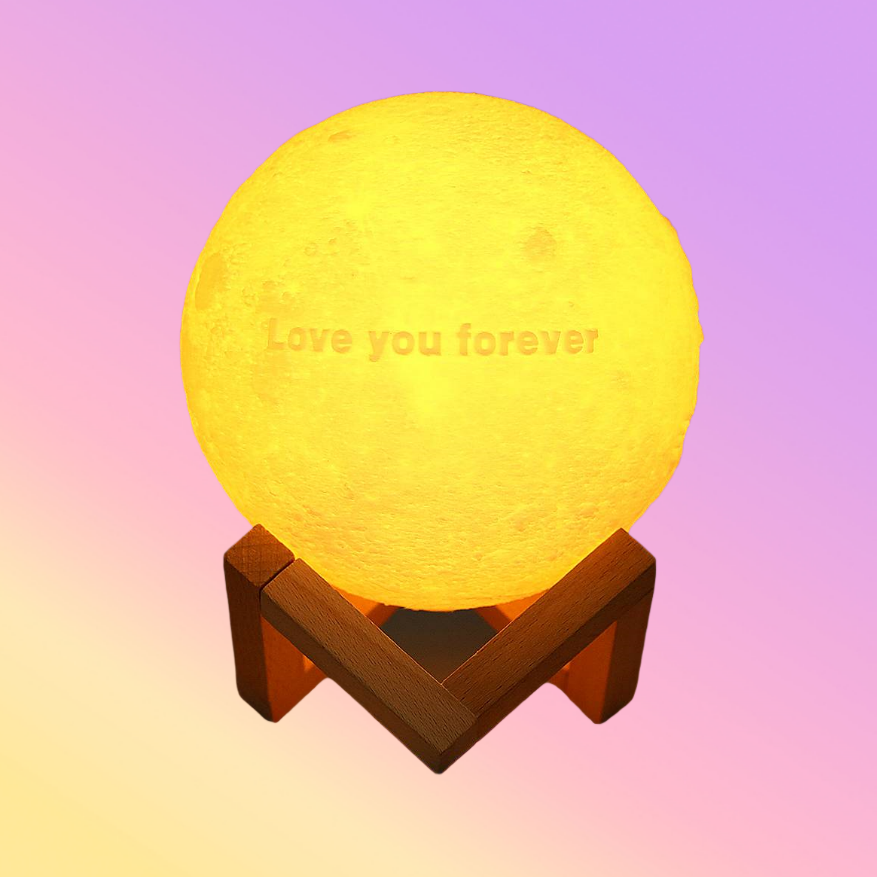 Custom Text Moon Lamp