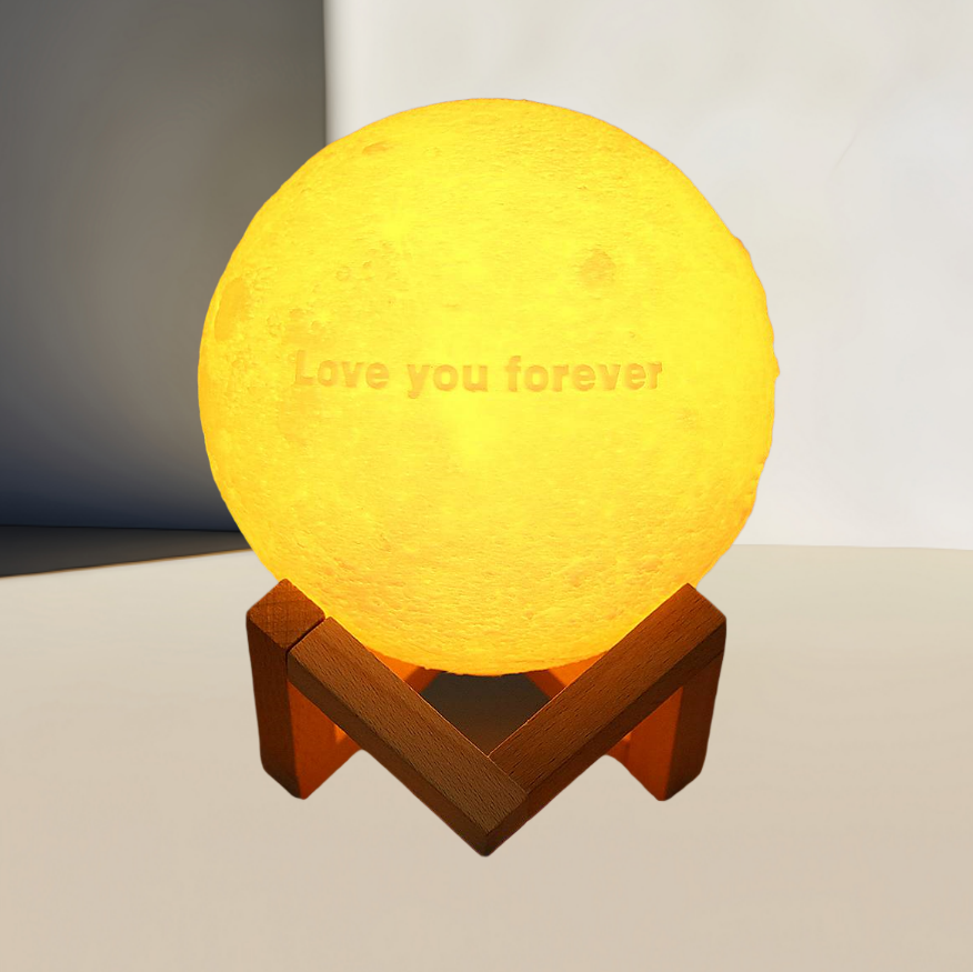 Custom Text Moon Lamp