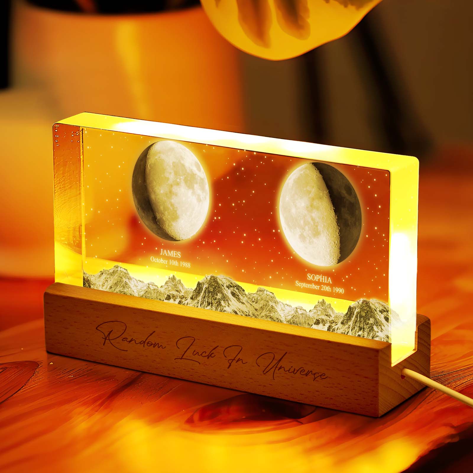 Custom Moon Phase Night Light