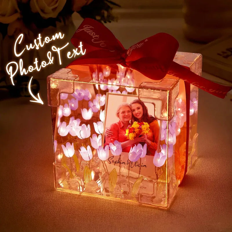 Custom Photo Tulip Infinity Mirror Box DIY Kit