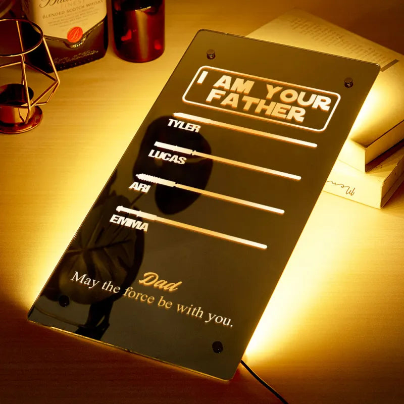 Custom Father’s Day Saber Mirror Lamp