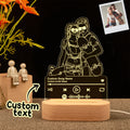 Custom Portrait Music Line Art Night Light