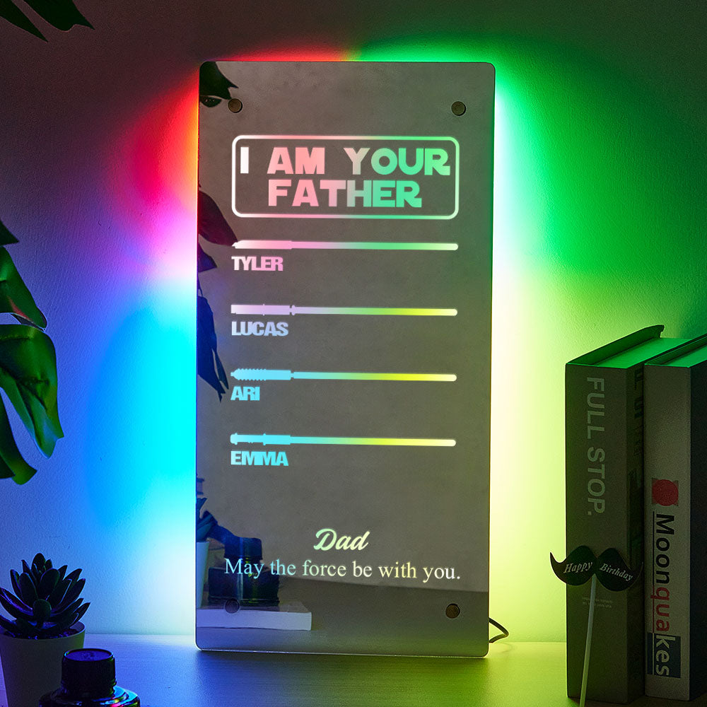 Custom Father’s Day Saber Mirror Lamp