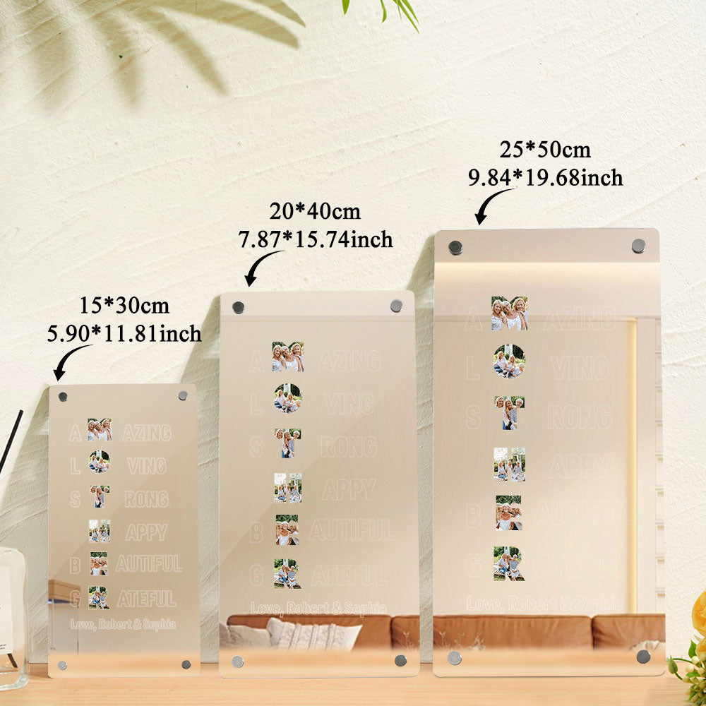 Mother’s Day Photo Mirror Light