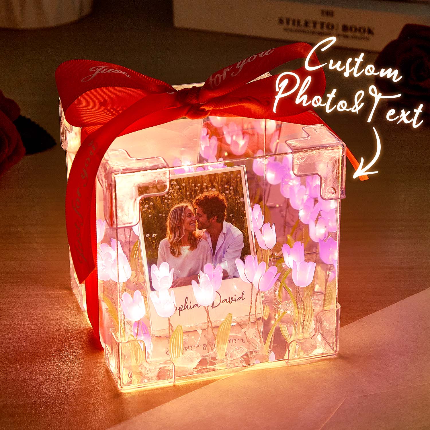 Custom Photo Tulip Infinity Mirror Box DIY Kit