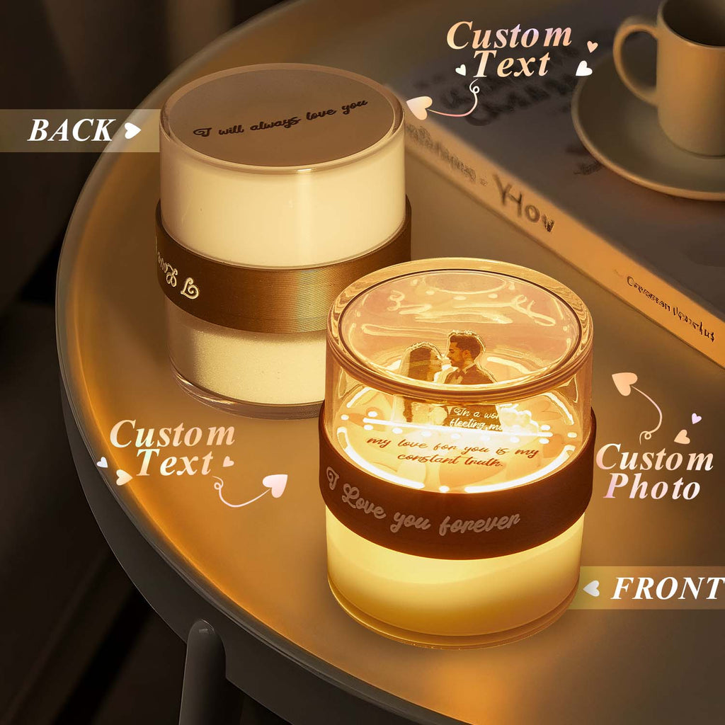 Customized Memorial Hourglass Acrylic Night Light