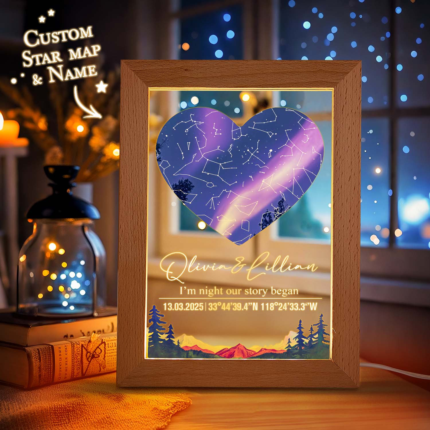 Custom Star Map Night Light (Acrylic)