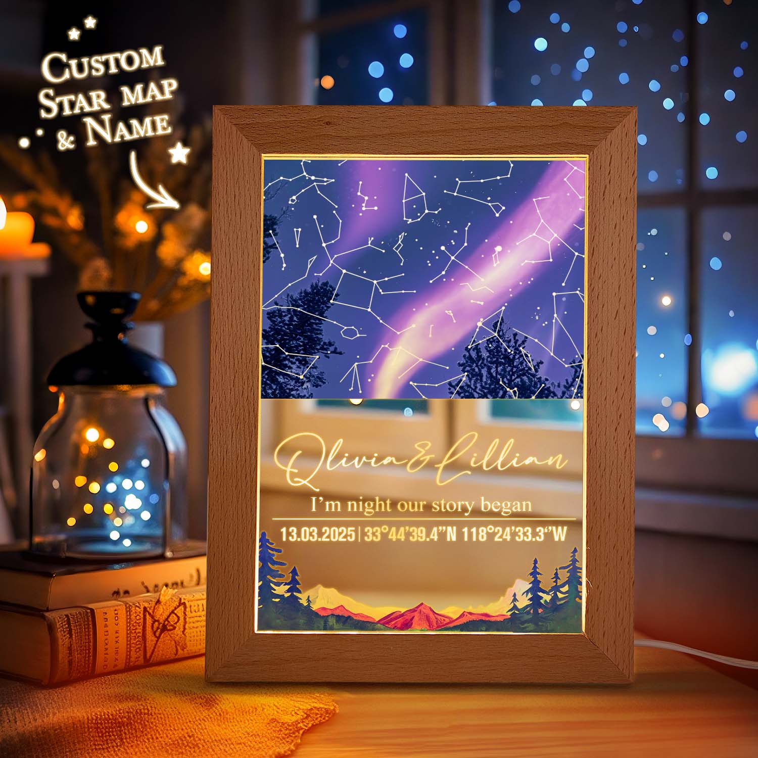 Custom Star Map Night Light (Acrylic)