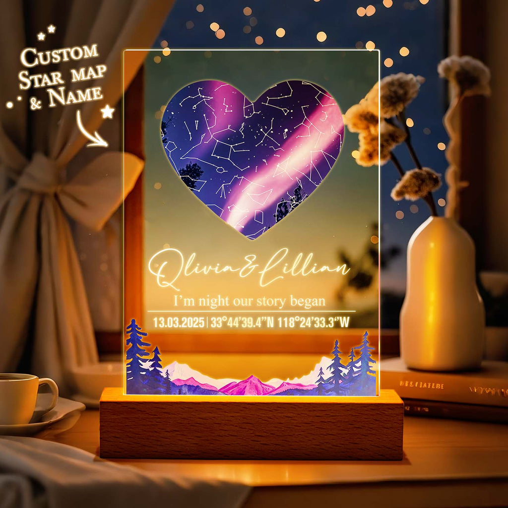 Custom Star Map Night Light (Acrylic)
