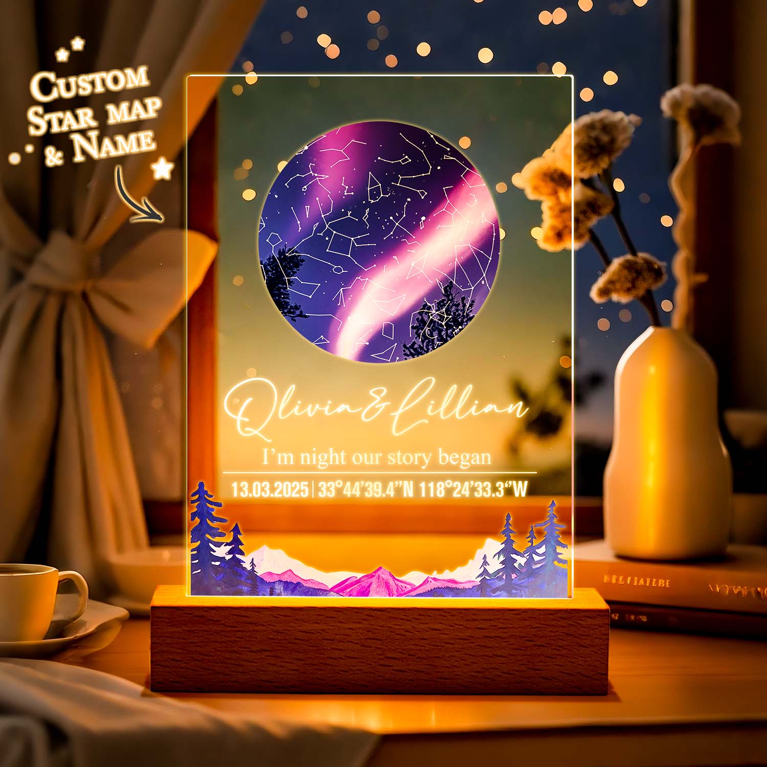 Custom Star Map Night Light (Acrylic)