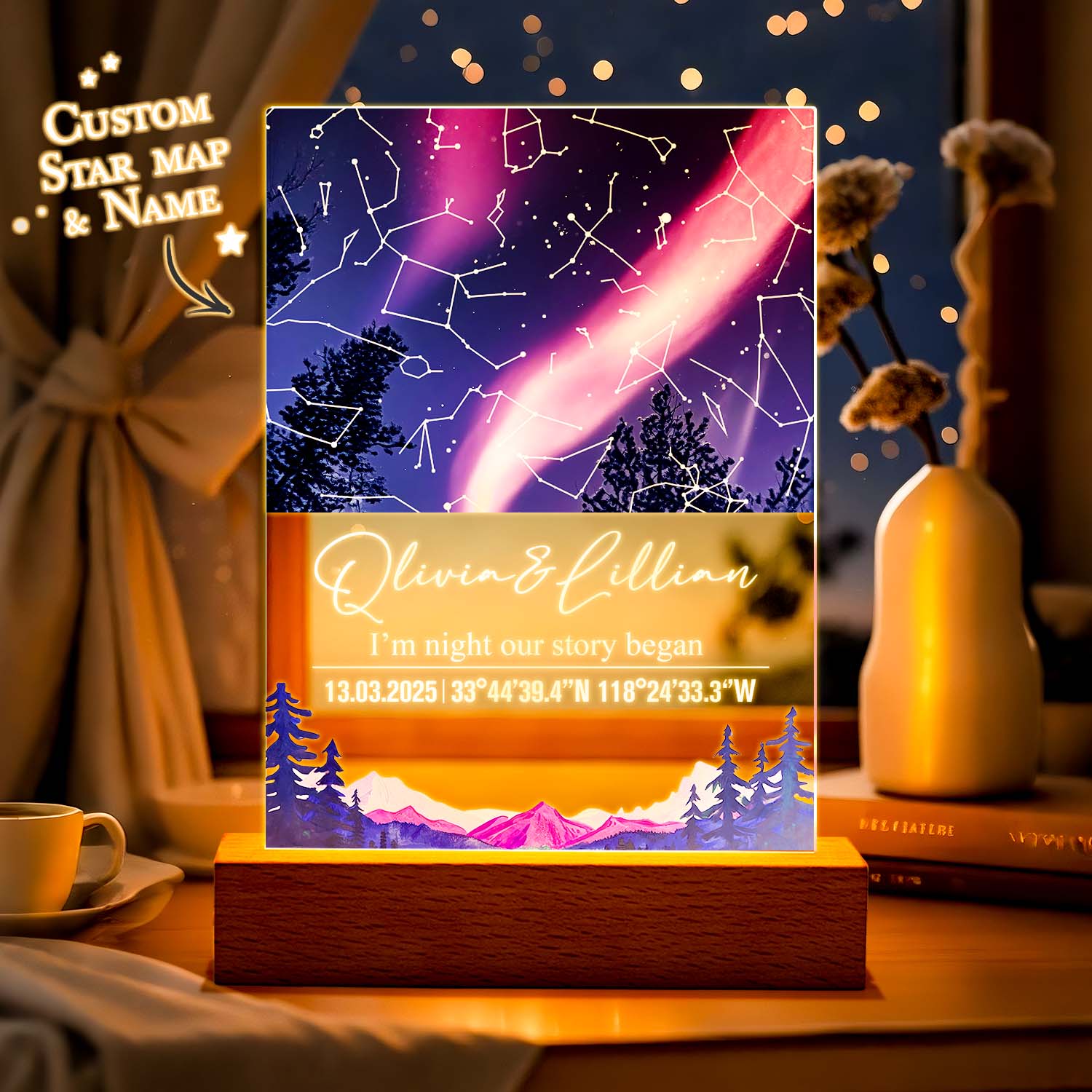 Custom Star Map Night Light (Acrylic)
