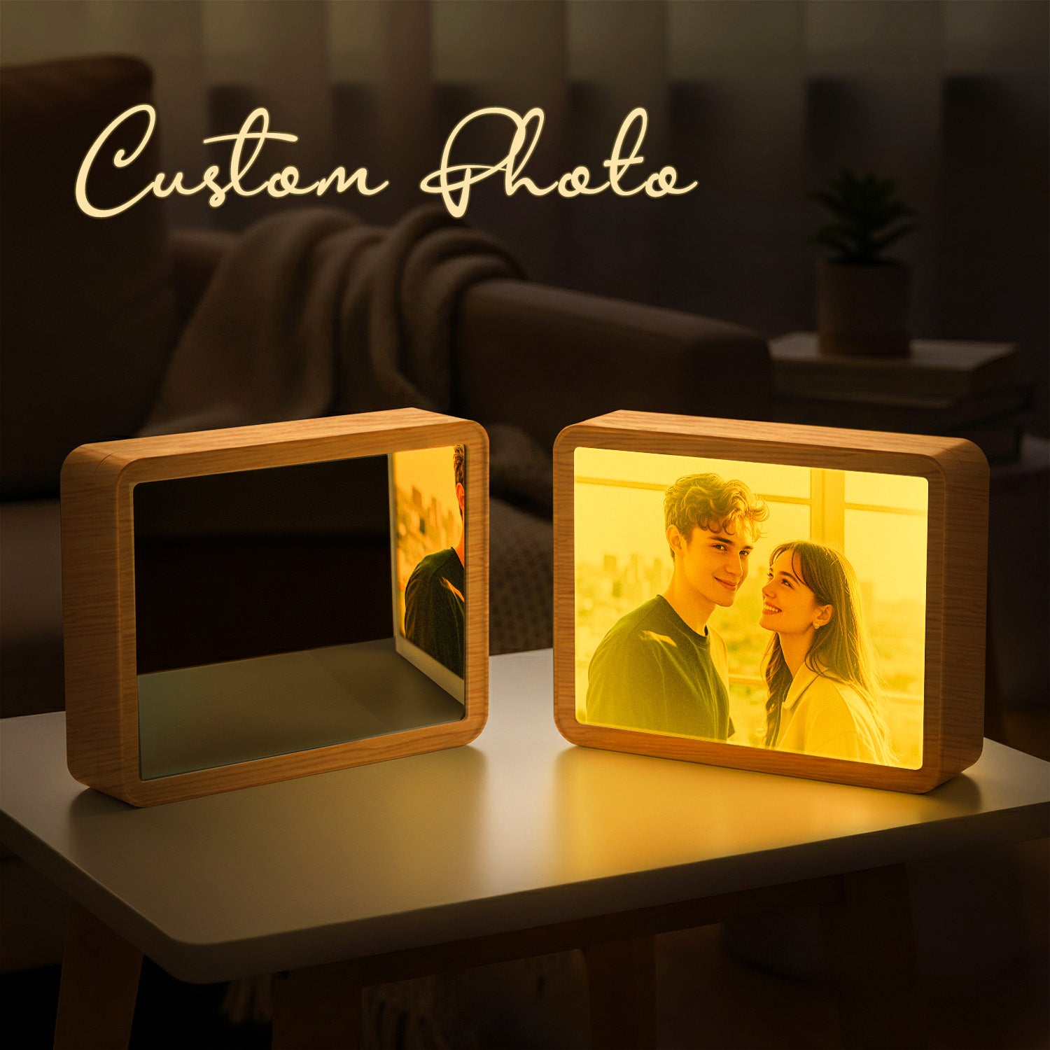 Custom Photo Bluetooth Speaker Music Mirror Lamp