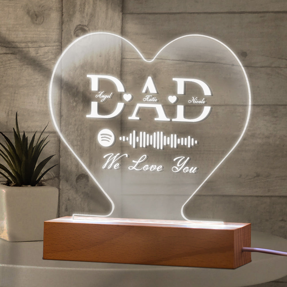 Engraved Father’s Day Night Light
