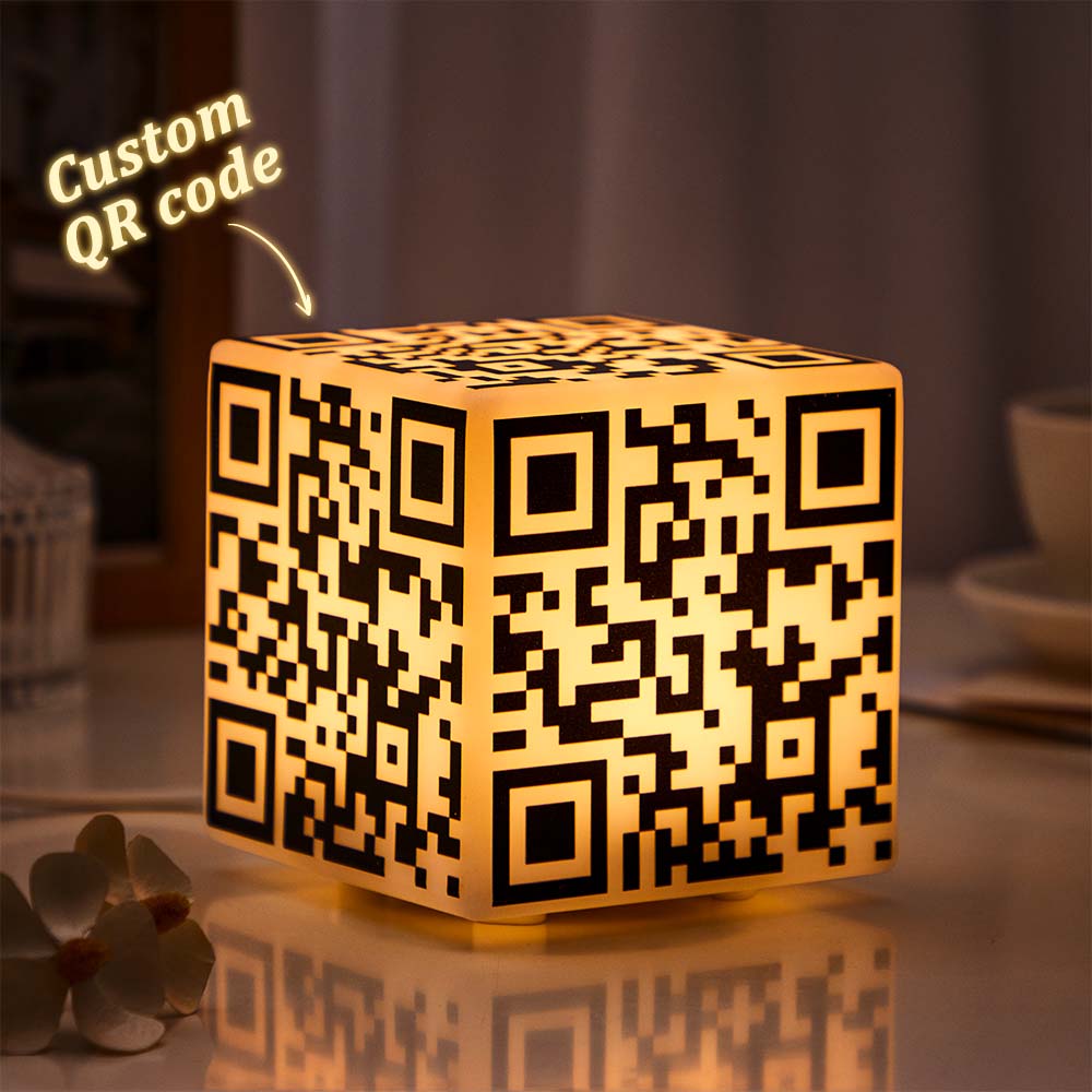 QR Code Cube Night Light