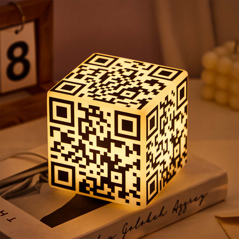 QR Code Cube Night Light