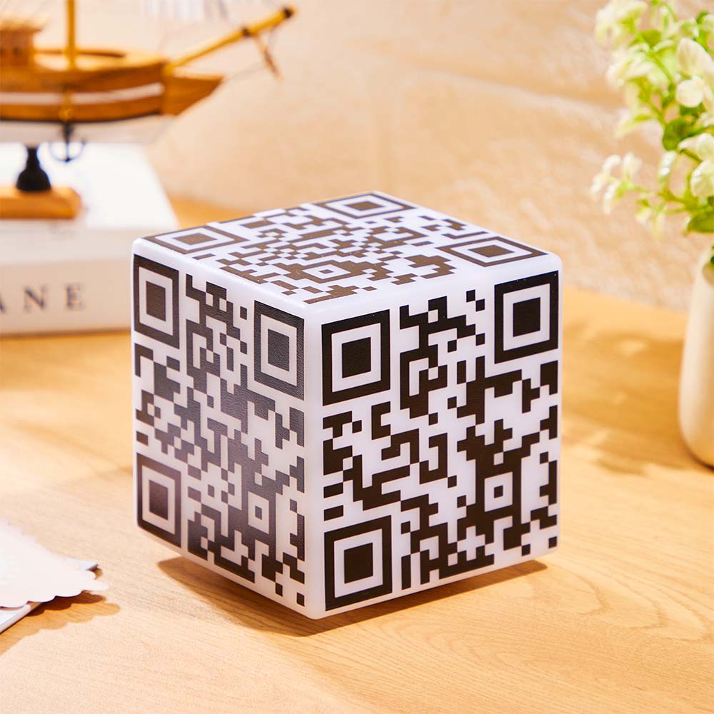 QR Code Cube Night Light