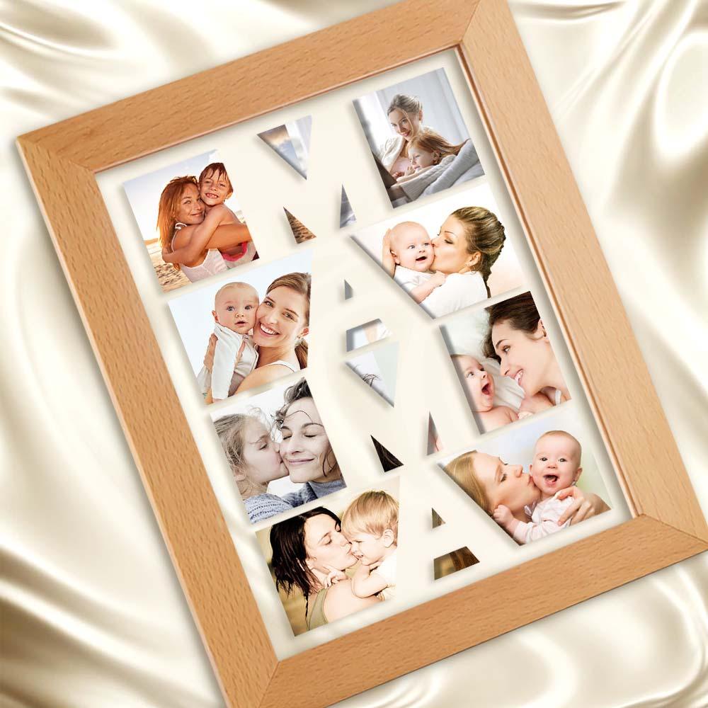 Custom Photo Wooden Frame Night Light
