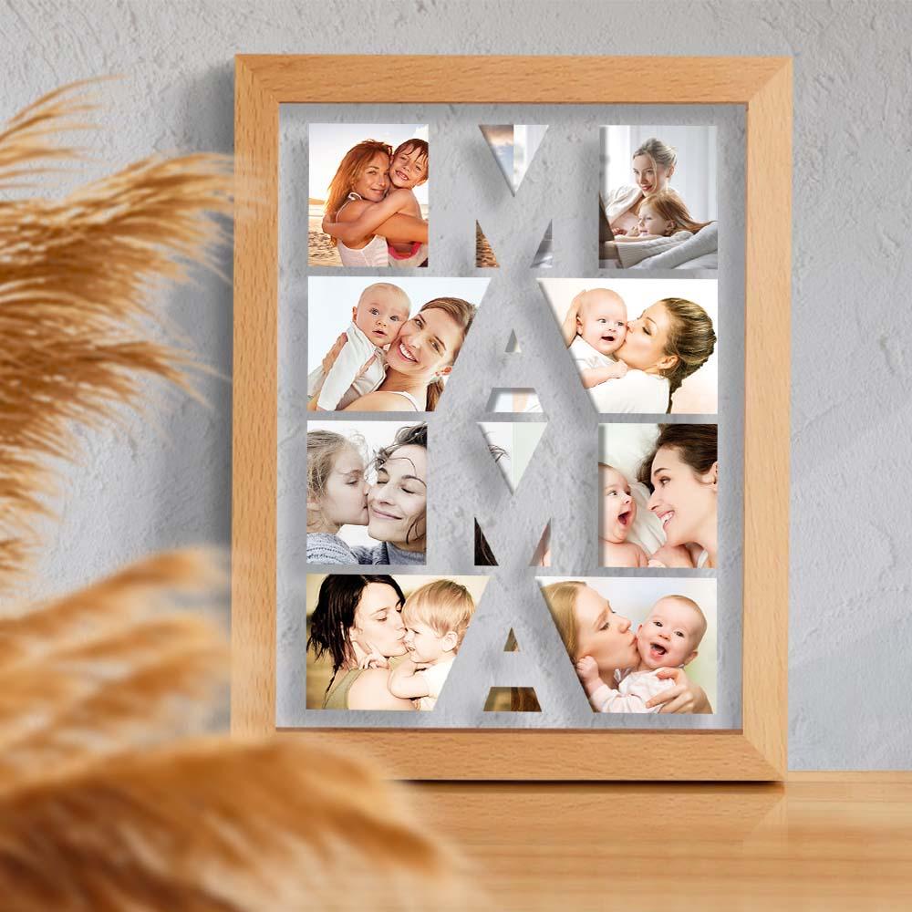 Custom Photo Wooden Frame Night Light