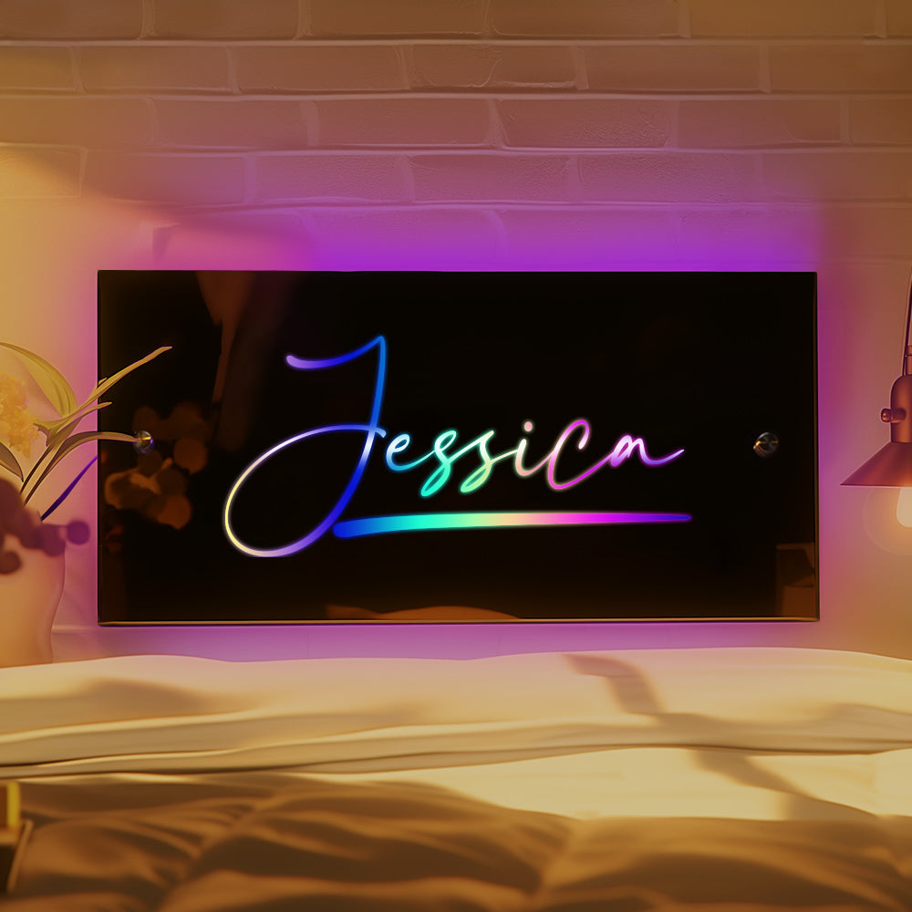 Personalized Name Mirror – LED Light