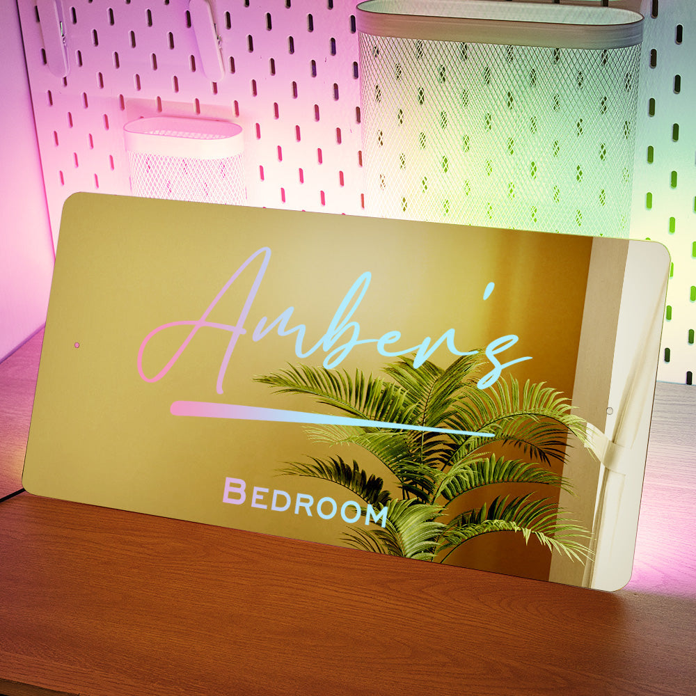 Name Mirror Light – Home Decor