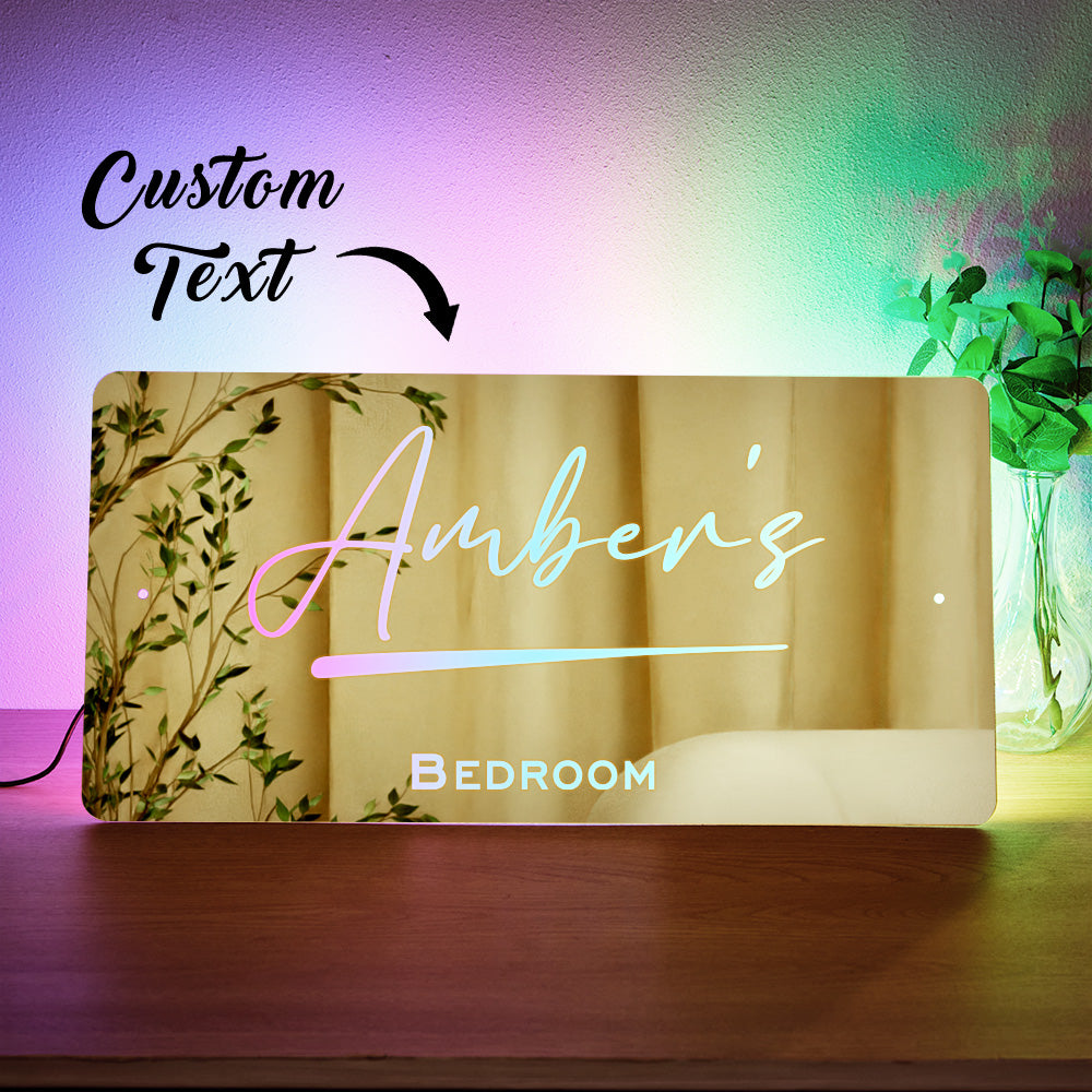 Name Mirror Light – Home Decor