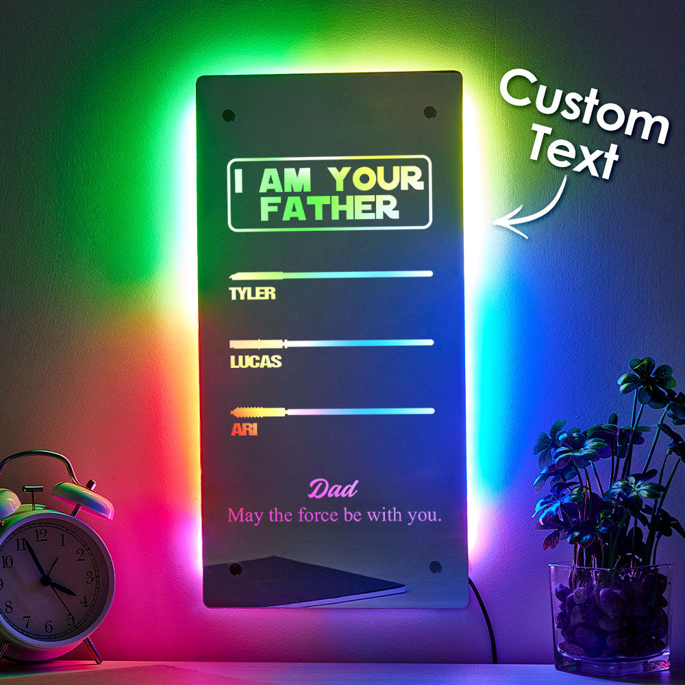 Custom Father’s Day Saber Mirror Lamp