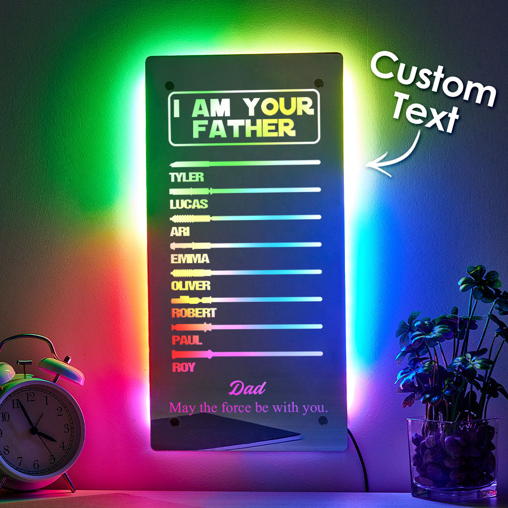 Custom Father’s Day Lightsaber Mirror