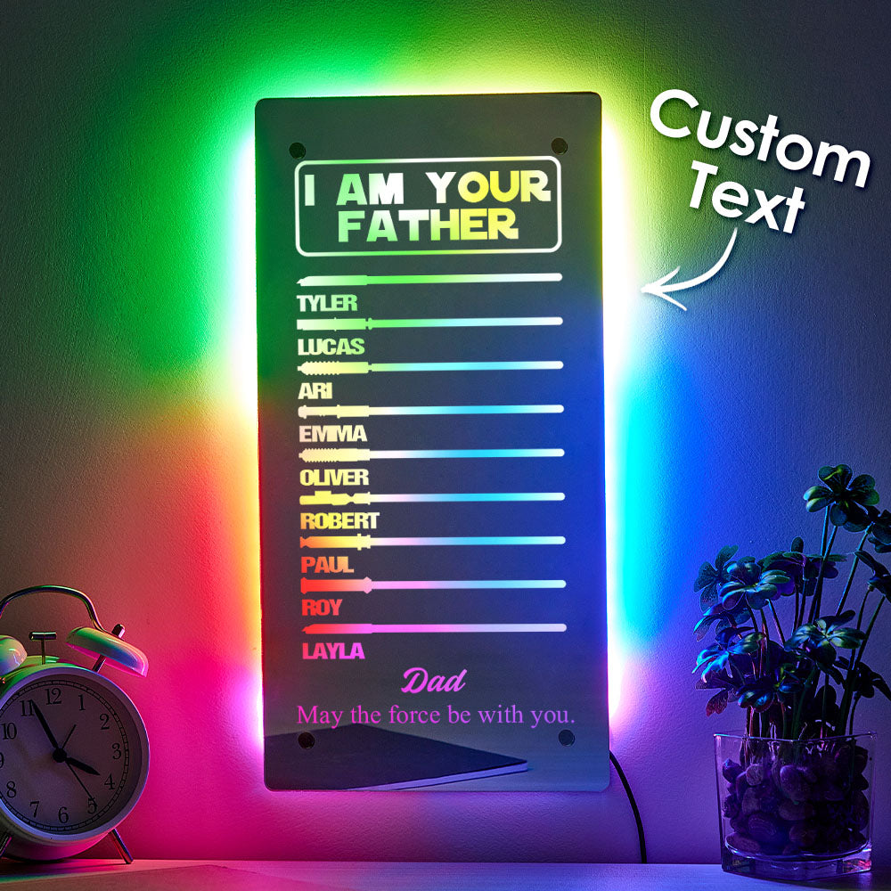 Custom Father’s Day Saber Mirror Lamp