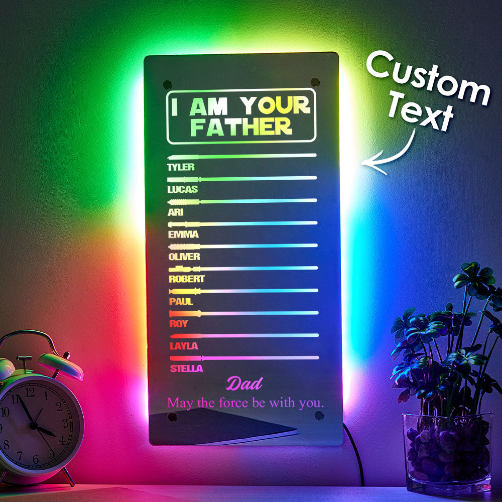 Custom Father’s Day Lightsaber Mirror
