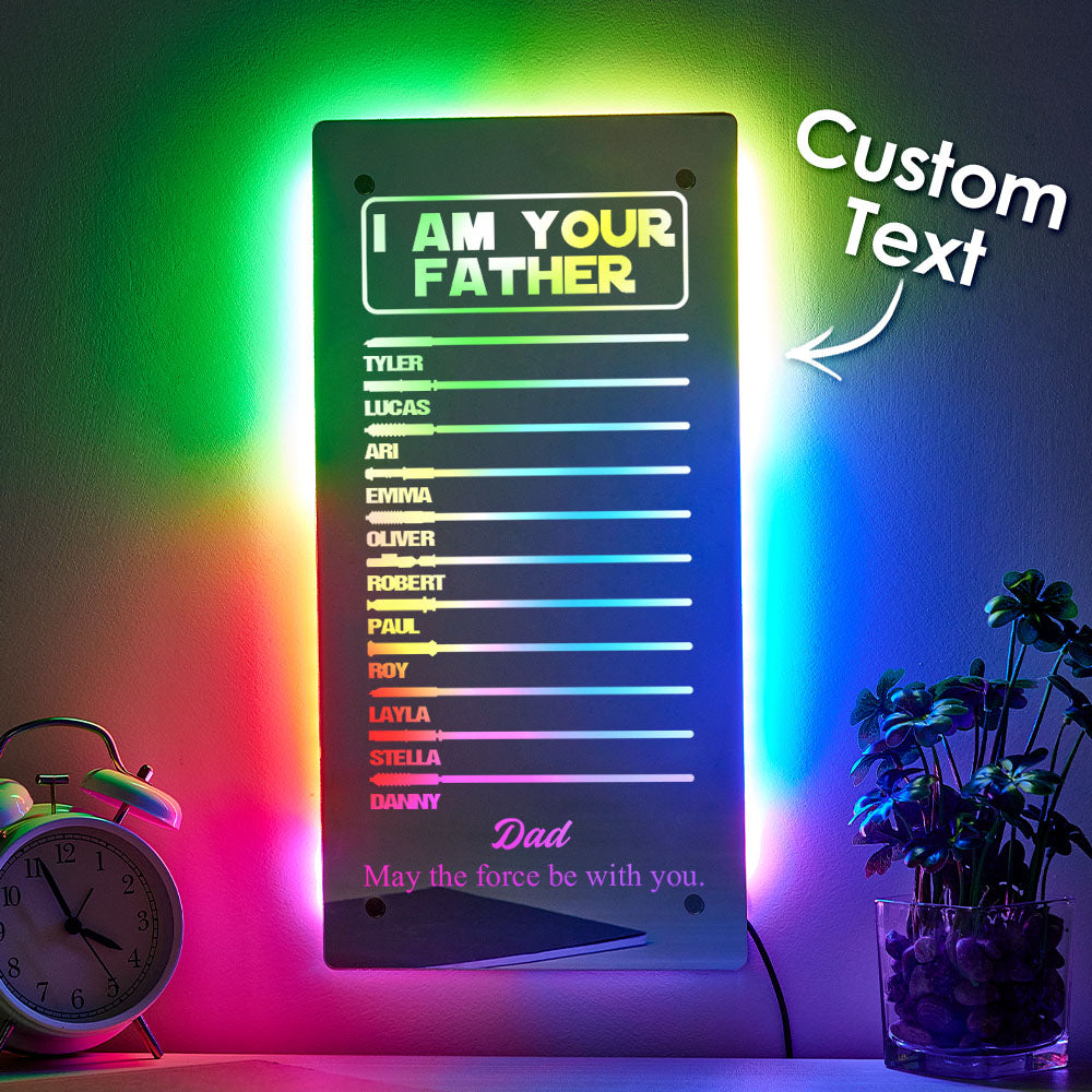Custom Father’s Day Lightsaber Mirror