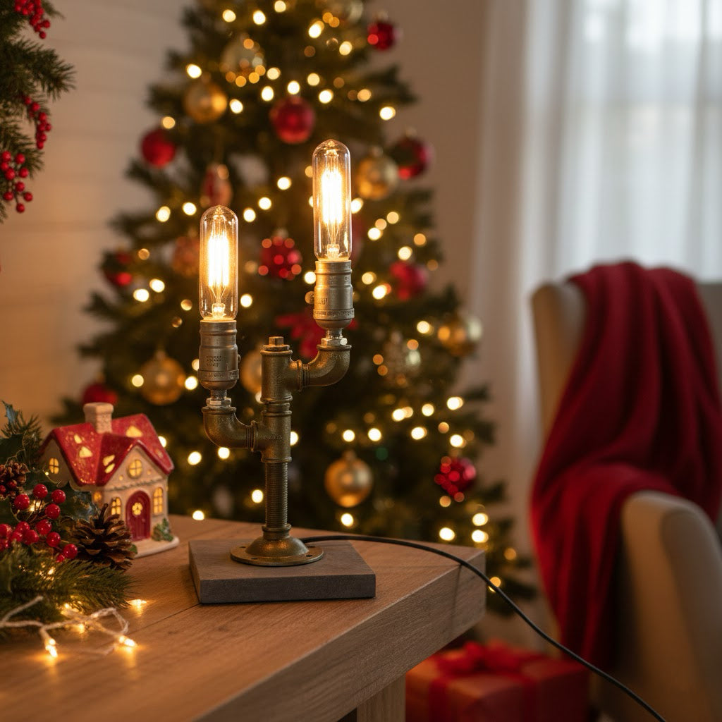 Edison Steampunk Desk Lamp Night Light