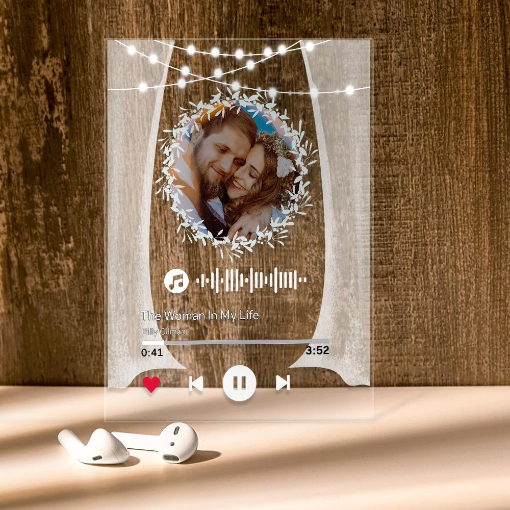 “Marry Me” Circular Music Code Night Light