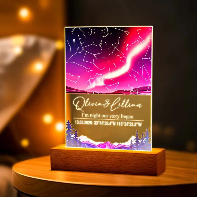 Custom Star Map Night Light (Acrylic)
