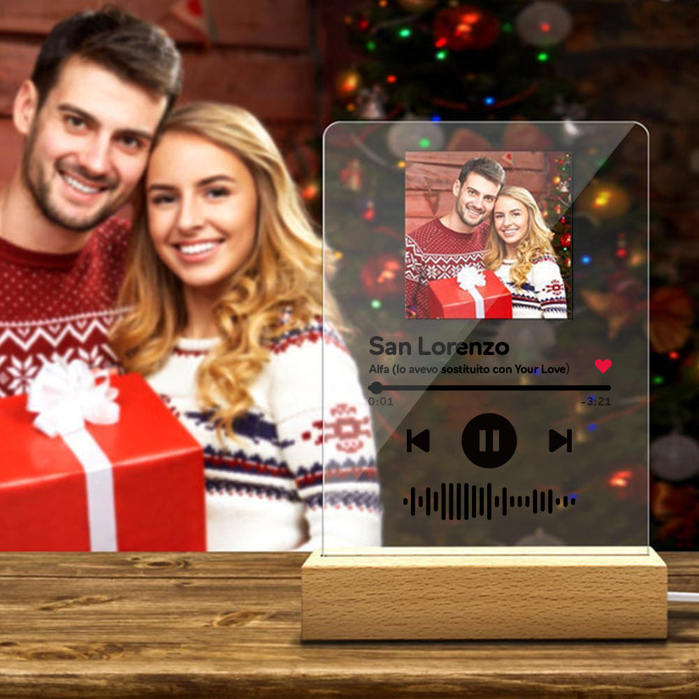 Scannable Music Code Acrylic Night Light