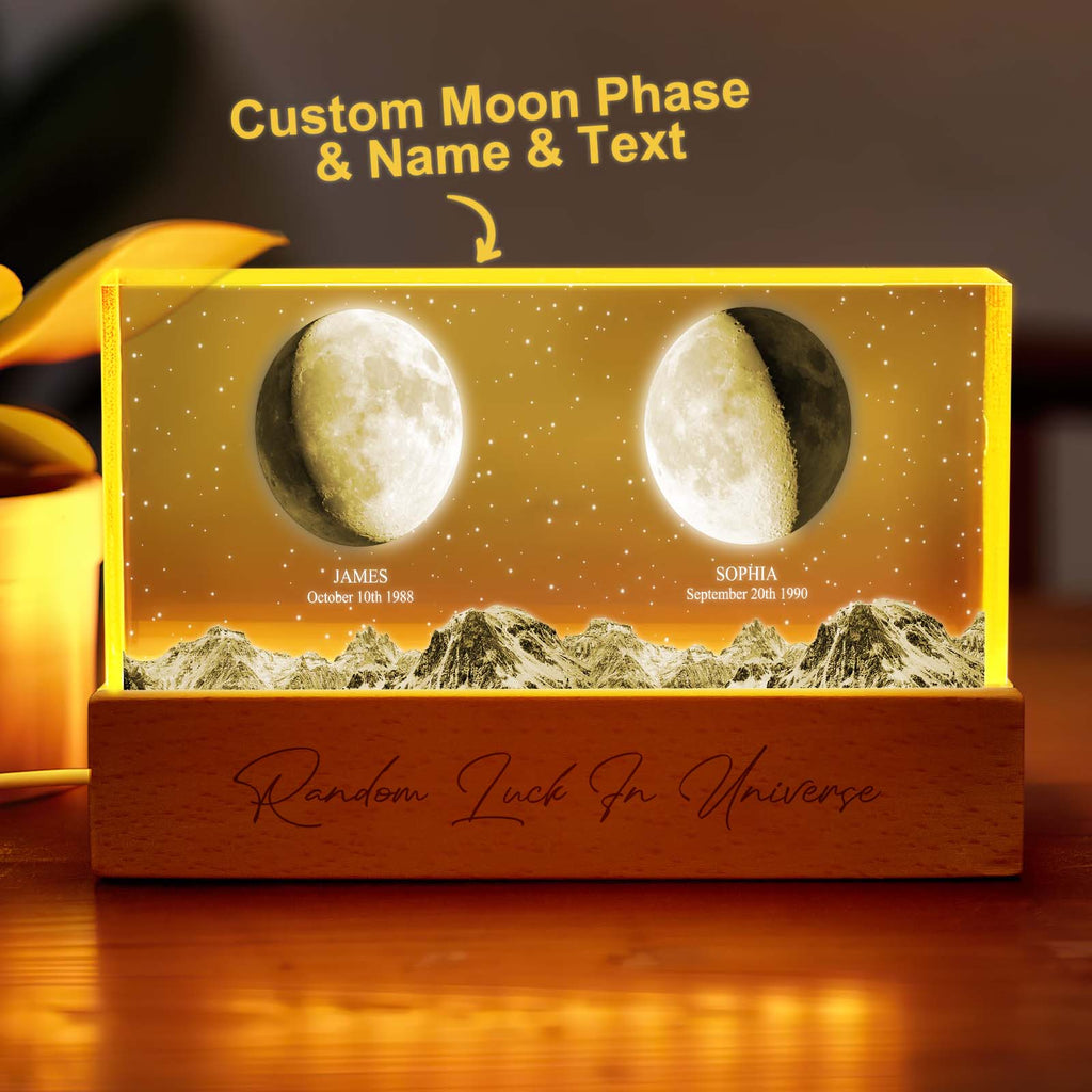 Custom Moon Phase Night Light