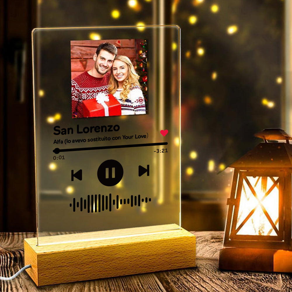 Scannable Music Code Acrylic Night Light