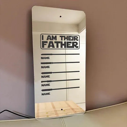 Custom Father’s Day Lightsaber Mirror