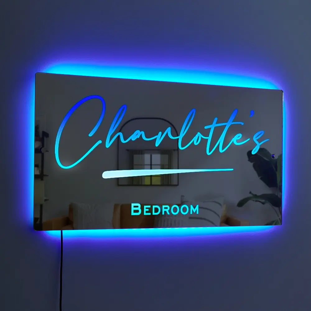 Personalized Name Mirror – Light-Up