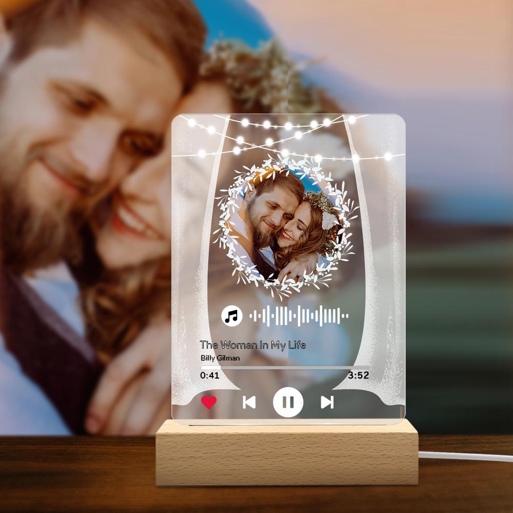 “Marry Me” Circular Music Code Night Light