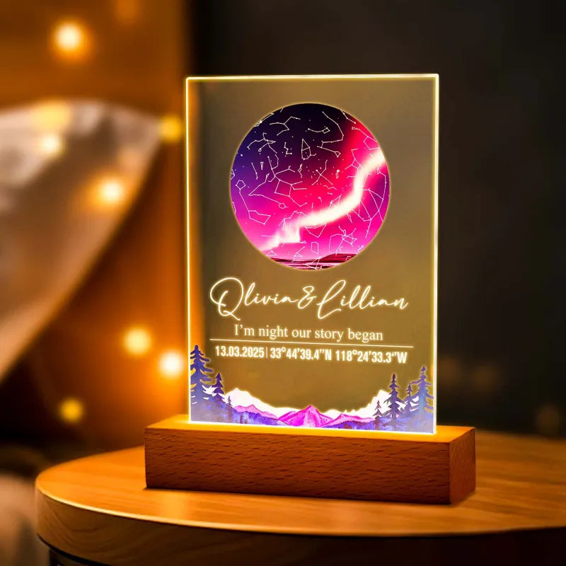Custom Star Map Night Light (Acrylic)