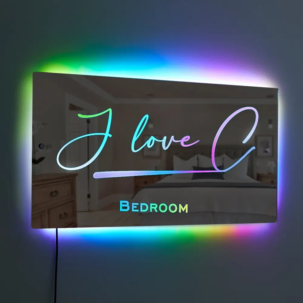 Personalized Name Mirror – Light-Up