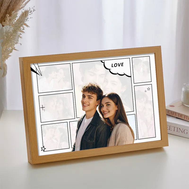 Custom Couple Photo Collage Lamp