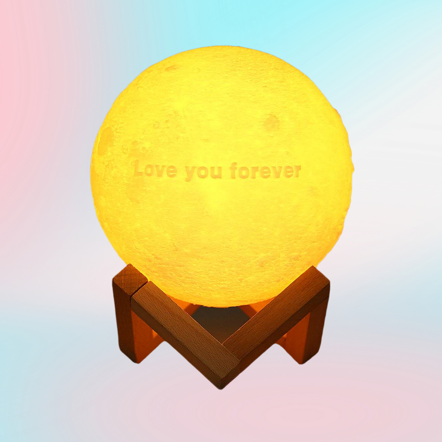 Custom Text Moon Lamp