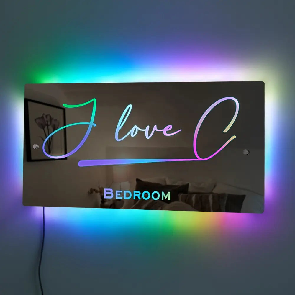 Personalized Name Mirror – Light-Up