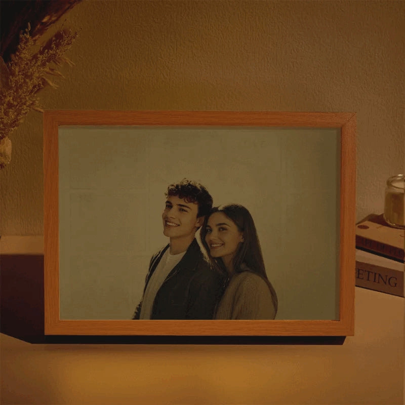 Custom Couple Photo Collage Lamp